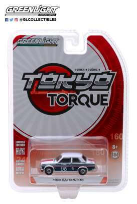 Datsun 510 #95 bob leitzinger *tokyo torque series 4*, blue./white 1969