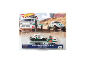 Volkswagen *baja* bug on a wide open truck.