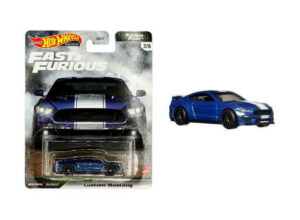 Custom Mustang F&F, blue with white stripes