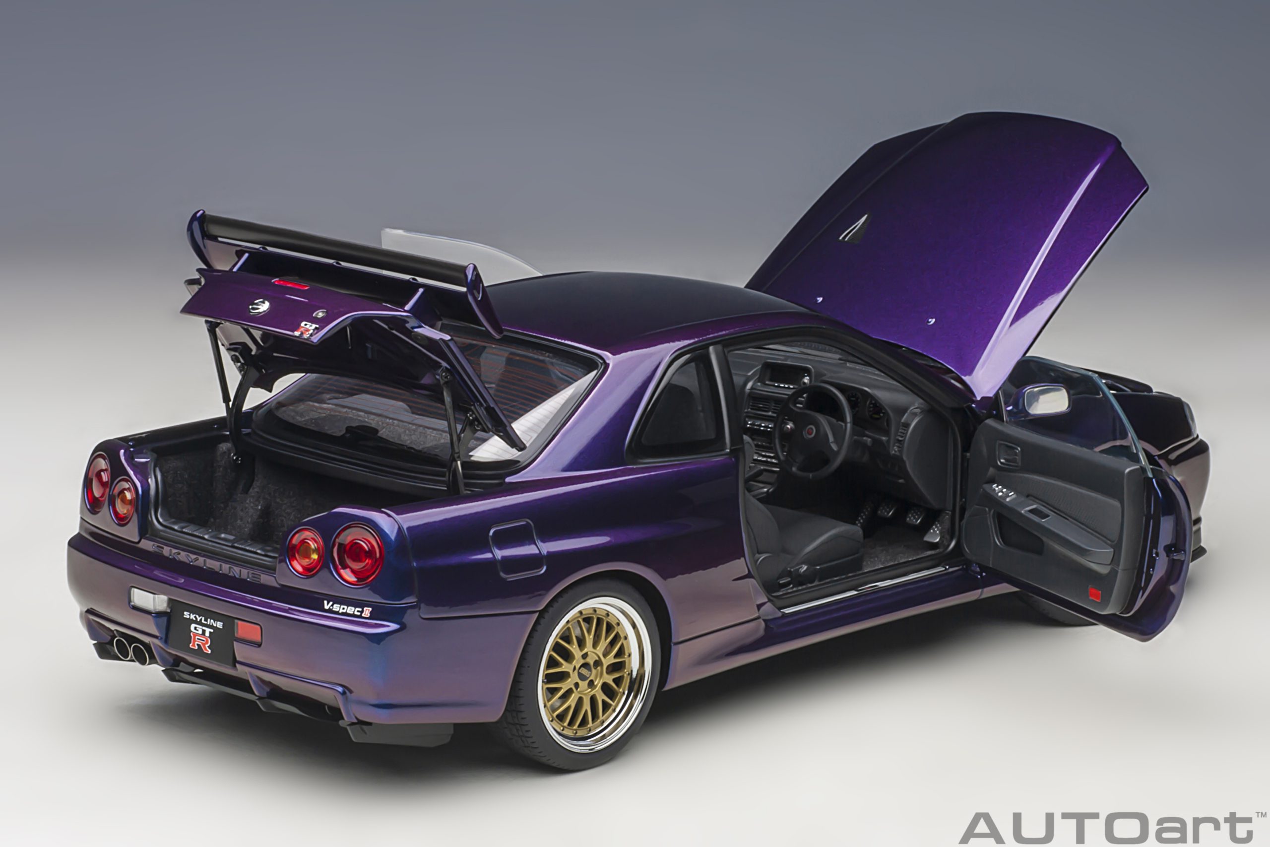 Nissan Skyline GT-R (R34) V-Spec II with BBS LM wheels (Midnight Purple III) - Figura 16