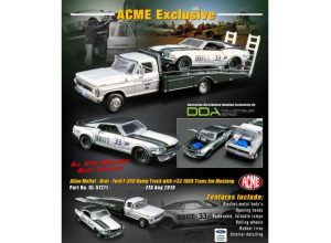 Allan Moffat *Brut* Trans Am Mustang #33 on a Ford F-350 Ramp Truck. 1969