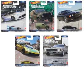 Fast & the Furious Assortment of 5pcs