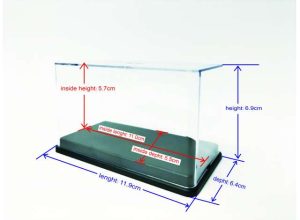 Pack sa 10 Stackable Display boxes to protect and show your favorite 1:64 or 3inch models.