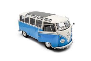 VOLKSWAGEN T1 SAMBA BLUE / WHITE 1962