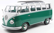 VOLKSWAGEN T1 SAMBA GREEN / WHITE 1962