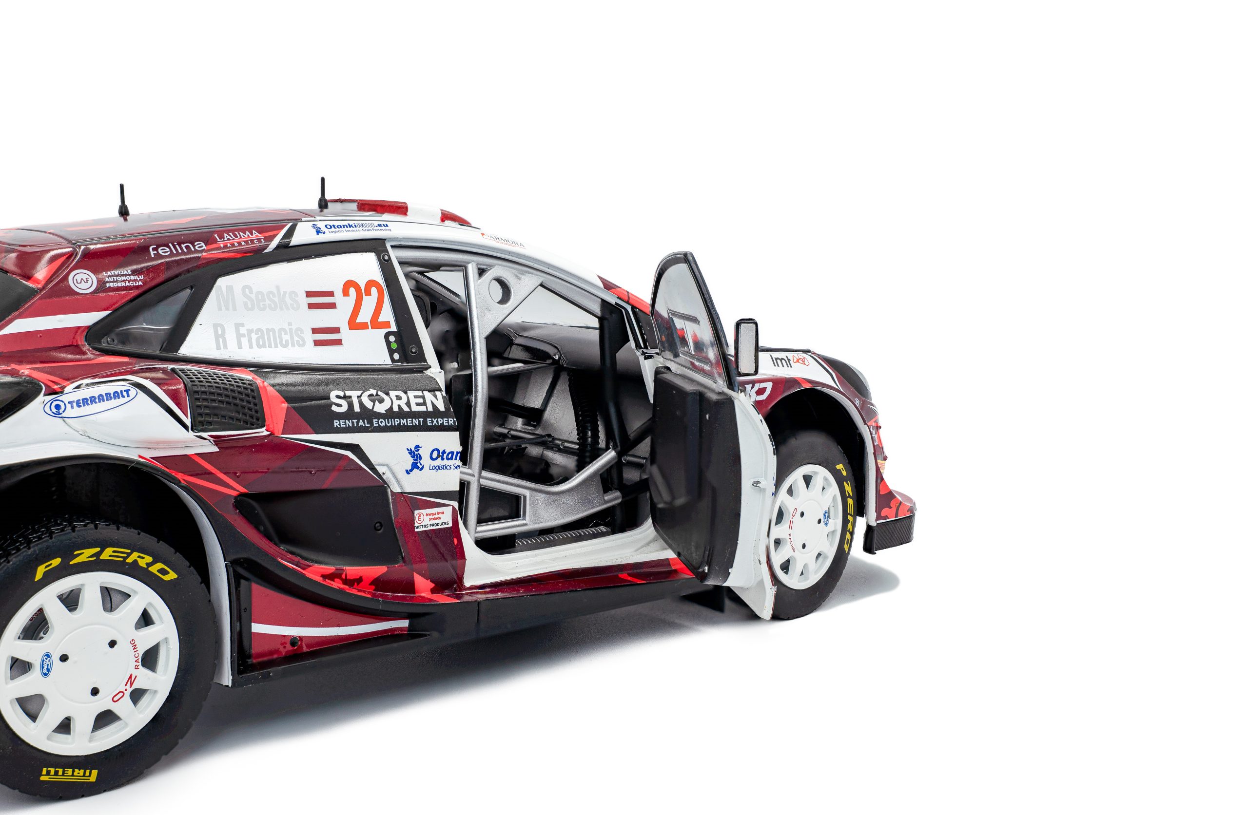 FORD PUMA RALLY1 HYBRID WHITE #22 M.SESKS / R.FRANCIS TET RALLY 2024 - Image 3