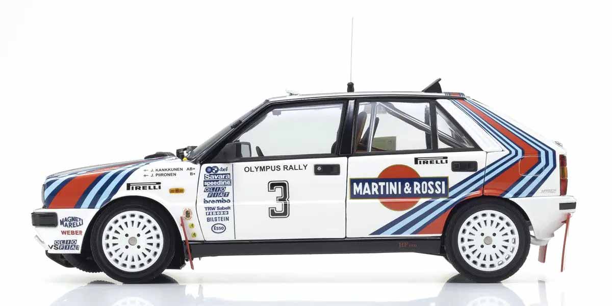 Lancia Delta HF 4WD Olympus Rally 1987 Martini Rossi Nr.3 WINNER RALLY JUHA KANKKUNEN - JUHA PIIRONEN - Figura 4
