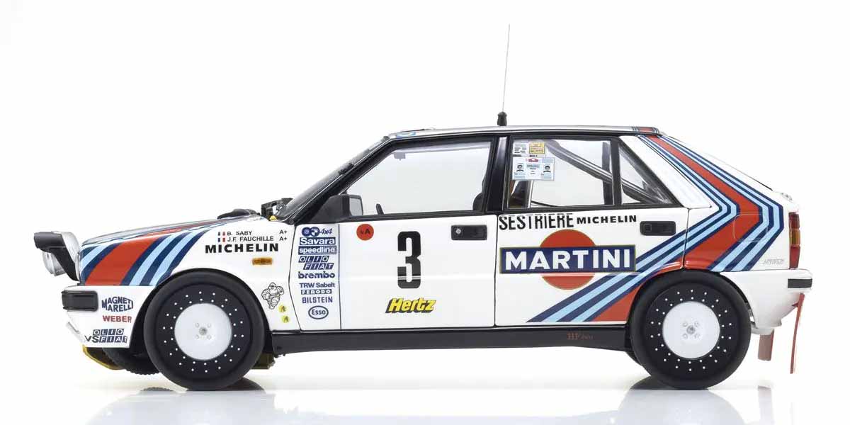 Lancia Delta HF 4WD Rally Monte Carlo 1988 Martini Nr.3 WINNER RALLY BRUNO SABY - JEAN FRANCOIS FAUCHILLE - Figura 4