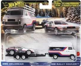 DeLorean DMC12 & Rally Van on a Hauler. *Team Transport series*
