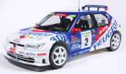 PEUGEOT 306 MAXI WHITE #2 G.PANIZZI / H.PANIZZI RALLY CORTES INGLES 1998