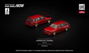 BMW Pandem E30 Touring, red