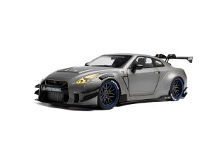 NISSAN GT-R (R35) W/ LIBERTY WALK BODY KIT 2.0 SILVER 2023